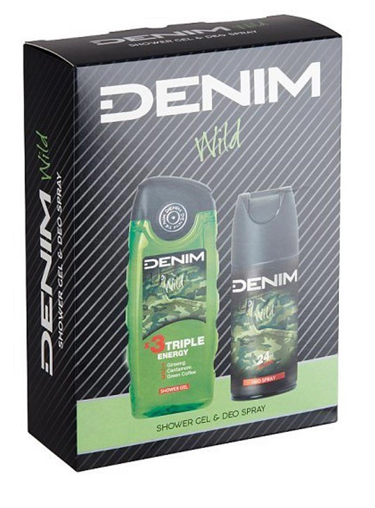 Kazeta Denim Wild /deo 150ml + spg 250ml | Kosmetické a dentální výrobky - Pánská kosmetika - Dárkové kazety
